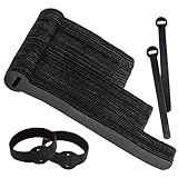 Armiz 120 x Multi-Sizes Black Reusable Cable Ties, Wiederverwendbare Kabelbinder...