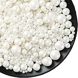 Essbare weiße perlen Zucker streusel 120g Dessert Streusel|Kuchen Cupcake...