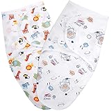 Vicloon Swaddles Pucksack Baby 0-3 Monate, 2er Pack Wickel-Decke aus 100%...