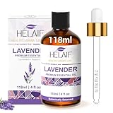 HELAIF Lavendelöl 118ml Ätherisches Lavendel Öl 100% Natürliches Lavandula...