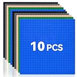 GOLXUWO 10 Stück Klassische Grundplatten für Bauklötze,Classic Bauplatte...