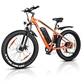 VARUN E Bike, 26 Zoll E-Bike Fatbike mit 4.0 Zoll Reifen, 250W Motor (55Nm)...