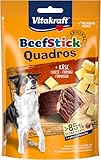 Vitakraft Beef Stick Quadros, Hundeleckerli, Fleischsticks in Rauten mit Käse,...