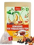 TeeLux Ginseng „Sechs Schätze“ Tee Beutel 30 Stück, Vegan, Energie &...