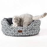 Bedsure Katzenbett waschbar für große Katzen - Katzen Bett grau mit Zweiseitig...