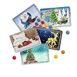 5er Mix-Set Mini-Adventskalender mit Schokolinsen - Der vielleicht kleinste...