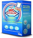 WC Reiniger Schaum | Kraftvoller Kalkentferner & Urinsteinlöser | WC Pulver...
