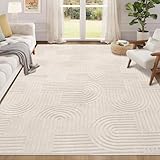 Enyhom Wohnzimmer Teppich, 140 x 200 cm Kurzflor Flauschig Wohnzimmerteppich 3D...