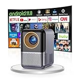 Videoprojektor Support 1080p [Electic Focus] Mini Portable Smart TV Projektor...