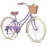 Glerc Missy 26' Zoll Mädchen Cruiser Jugend Teen Frau Fahrrad 6-Gang Teen...