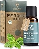 Heldengrün® BIO Pfefferminzöl [100% NATURREIN] - Reines Pfefferminzöl zum...