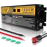 1000W Spannungswandler Reiner Sinus KFZ Wechselrichter 12V 230V LCD Konverter...