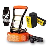 Gibbon Slacklines Travel Line | Leichtes, Kompaktes 15m Slackline-Set für...