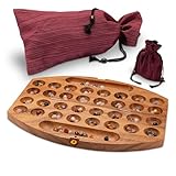 LOGOPLAY Bao Spiel Gr. L für 2 Spieler mit Stoffbeutel - 35cm - oval - Hus -...