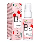 Vitamin B12 Spray Vegavero® | Vergleichssieger 2024* | 500 µg Methylcobalamin...