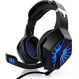 CSL - Gaming Headset für PC - inkl. Mikrofon Kopfhörer - USB Gamer Headphone -...