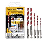 Amboss Mehrzweck Bohrer Set Multifunktionsbohrer Multibohrer 5teilig Ø...