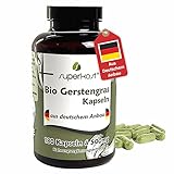 Superkost Bio Gerstengras Kapseln Hochdosiert 1500mg pro Tagesdosis 180 Kapseln...