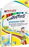 edding 4-16-5 Funtastics Window Marker, Fun e-16, 5er Set, 2-6 mm, sortiert