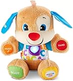 Fisher-Price Lernspaß-Hündchen mit drei Stufen | sprechendes Kuscheltier mit...