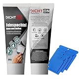 Feinspachtel weiß 300g mit Spachtelset innen & aussen - Wand & Decke...