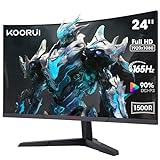 KOORUI 24 Zoll Curved Gaming Monitor, FHD 1080p, 4ms Reaktionszeit,165Hz...