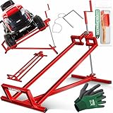 MASKO® XXL Rasentraktorheber 450 kg Hebevorrichtung Hebebühne Aufsitzmäher...