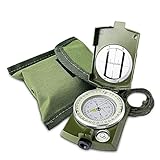 Gvolatee Kompass Militär Marschkompass mit Tasche für Camping, Wanderung,...