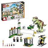 LEGO Jurassic World T. Rex Ausbruch, Dinosaurier-Spielzeug ab 4 Jahren, Set mit...