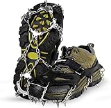 Unigear Steigeisen für Bergschuhe, Schuhkrallen, Eisspikes, Schneekette,...