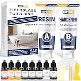 Badewannen Reparaturset, Fliesen Reparaturset für Keramik, Acryl, Küche, Bad,...