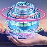 Zookao Fliegender Ball, Mini Drohne Für Kinder Flying Boomerang Ball mit LED...