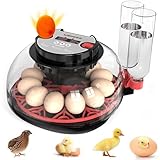 FUNTEN Inkubator Brutmaschine für 12-24 Eier mit automatischer Eierwende,...