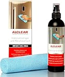 ALCLEAR 721ER Edelstahlreiniger Set + Mikrofasertuch - Reiniger für...