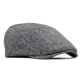 besbomig Schiebermütze Barret Flat Cap Schirmmütze für Herren Damen, Gatsby...