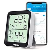 Govee Thermometer Hygrometer Innen, LCD Digital Temperatur...