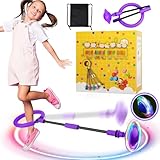 Kinder Blinkender Springring,Faltbarer Flash Jumping Ball Swing Wheel mit...