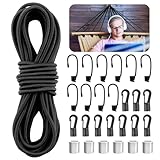 Gummiseil, Expanderseil 6mm 10m, Elastisches Gummikordel, Gummischnur mit 10...