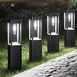 Joomer Solarlampen für Außen Garten, 4 Stück Solarleuchten für Außen Weiß...