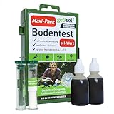 pH-Bodentest zur Ermittlung des Kalkbedarfs – pH Bodentester für bis zu 30...