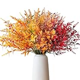 ROLLWAY 8 Bündel Künstliche Herbstblumen Künstlich Herbststrauß Kunstblumen...