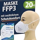 20 FFP3 Mund- und Nasenschutz Maske mit EC Zertifizierung, 5 Lagige Maske ohne...