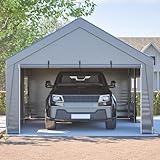 Yihomfy Autozelt Garage 6x4x3 m mit Rolltor, Wasserdichtes Fahrradzelt für...
