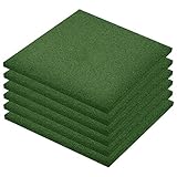 vidaXL 6x Fallschutzfliese Fallschutzmatte Spielplatz Sicherheit Gummiplatte...