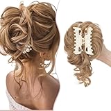 SEGO Haarteil mit Klammer Dutt Haarteile Haargummi mit Haaren Extensions...