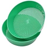 TAIZER 2 Stück Gartensieb Bodensieb Sandsieb Kunststoff Garten Stein Sand Boden...