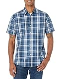 Amazon Essentials Herren Kurzärmeliges Hemd aus Popeline, Normale Passform,...