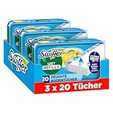 Swiffer Bodenwischer Feuchte Bodentücher mit Citrusfrische Duft 60-er Pack,...
