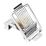 Eierschneider aus Edelstahl mit Stabilem, Glattes Schneidwerkzeug für Gekochte...