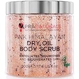 PraNaturals Körperpeeling aus rosafarbenem Himalaysalz 500 g, Von Natur aus...